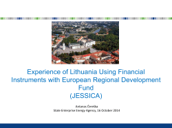 Experience Using Financial Instruments with European Regional