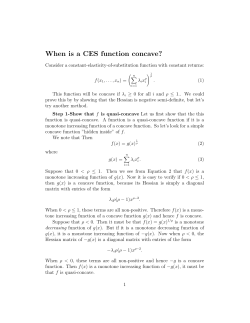 Notes on When is a CES function concave?