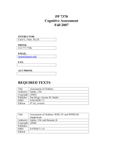 PP 7370 - Argosy University Dissertation Site