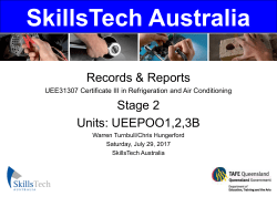 Status Reports - HVAC Education Australia