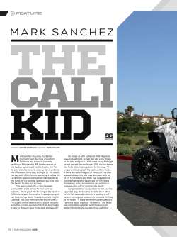 Mark Sanchez may play football on the East Coast, but