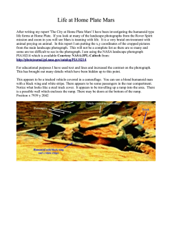 Life at Home Plate Mars