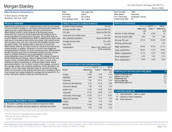 Income-Equity Strategy (No MLP`s) Select UMA
