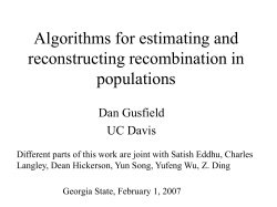 Algorithms for estimating and reconstructing - CS-CSIF