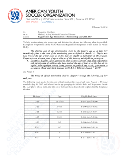 February 10, 2016 Executive Members Michael, Acting