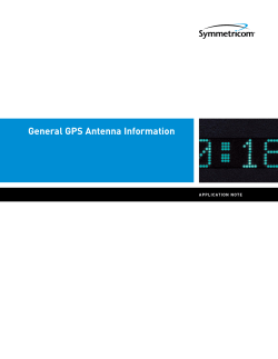 General GPS Antenna Information
