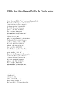 MOBIL: General Lane-Changing Model for Car