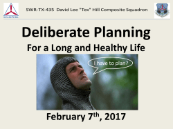 Operational Risk Management Annual Briefing