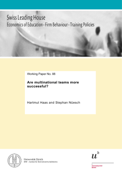 Are multinational teams more successful? - of /repec