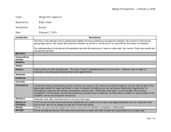 Merger Pre-approval 2.2.16