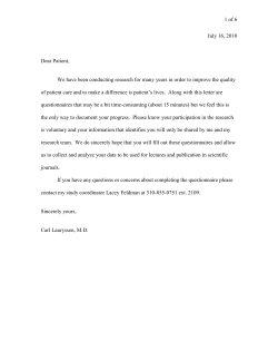 lumbar evaluation - visual analog scale (vas)