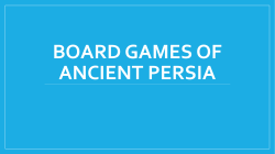 Board Games of Ancient Persia