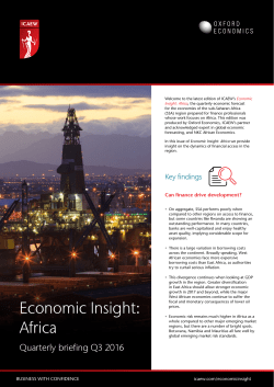 Economic Insight: Africa