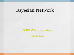 Lecture 1: Introduction to Bayesian Networks