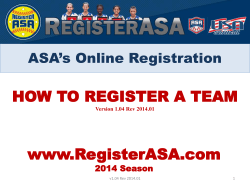 How to register a Team