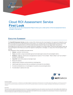 NetEnrich - Cloud ROI Assessment Service