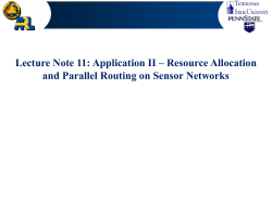 Parallel Routing for Heterogeneous Sensor Networks