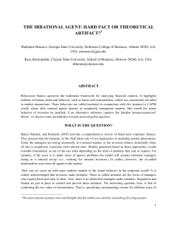 The Irrational Agent