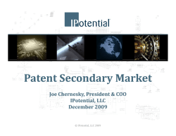 Patent Secondary Market