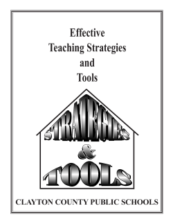 Tools and Strategies - Boston Public Schools