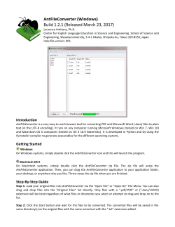AntFileConverter (Windows) Build 1.2.1 (Released March 23, 2017)