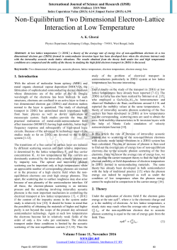 Non-Equilibrium Two Dimensional Electron-Lattice Interaction