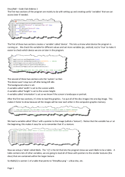 Discs/Ball &ndash; Code Club Gideros 1 The first two sections of the