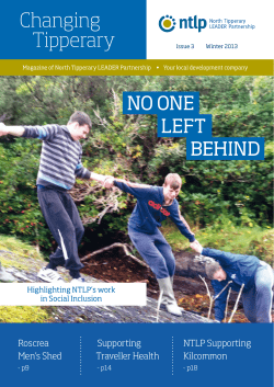 NO ONE LEFT BEHIND - North Tipperary Leader Partnership