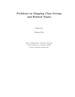 Problems on Mapping Class Groups and Related Topics