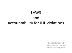 LAWS and accountability for IHL violations