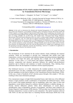 Preparation and Submission of a Manuscript for the Proceedings