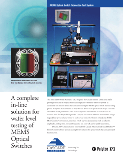 A complete in-line solution for wafer level testing of MEMS Optical