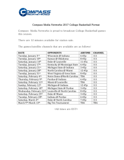 Compass Media Networks 2017 College Basketball Format