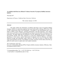 Are publicly held firms less efficient?
