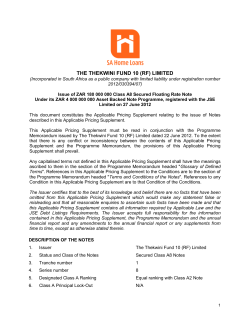 (a) Reference Rate (including relevant period by