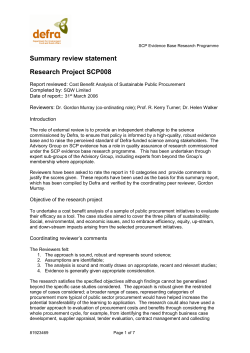 DRAFT AGENDA FOR FIRST STEERING COMMITTEE