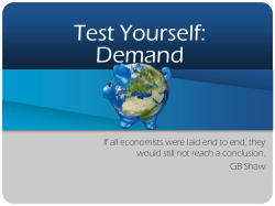 Test Yourself Demand
