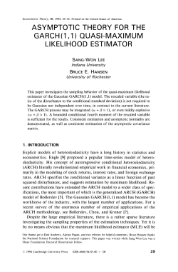 Asymptotic Theory for the Garch (1,1) Quasi
