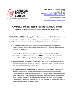 play ball at carnegie science center`s grand slam summer