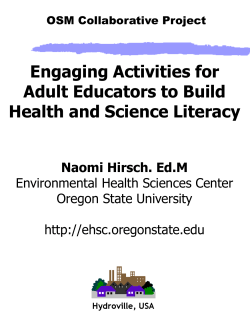 Training Slides - Environmental Health Sciences Center