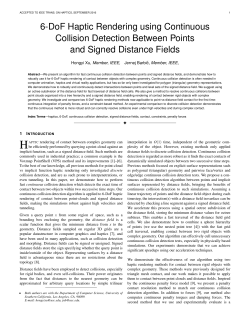 6-DoF Haptic Rendering using Continuous Collision Detection