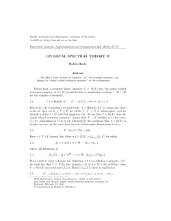 on local spectral theory ii