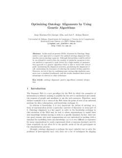 Optimizing Ontology Alignments by Using Genetic Algorithms