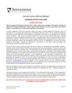 informed consent long form