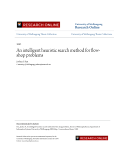 An intelligent heuristic search method for flow