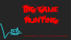 Big Game Hunting