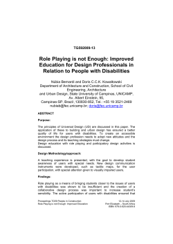 Role Playing is not Enough: Improved Education for Design