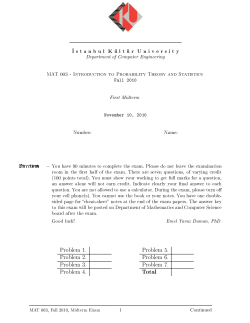 Introduction to Probability Theory and Statistics