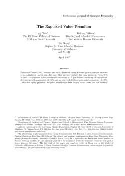 The Expected Value Premium
