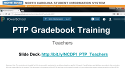 PTP Gradebook Training